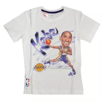 Adidas NBA GFX Air Brush Kobe Kids (branco)