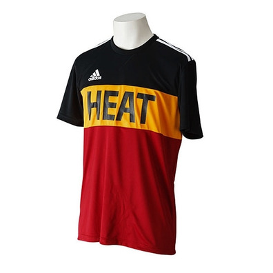 Adidas Camiseta NBA Miami Heat Winter Hoops (negro/amarillo/granate)