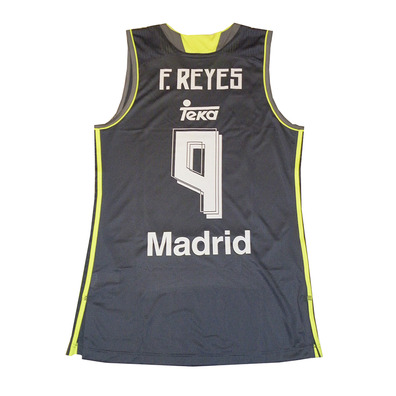 Camiseta F.Reyes #9# Real Madrid Basket 2015-2016 (gris/volt)