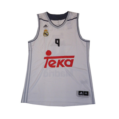 Camiseta F.Reyes #9# Real Madrid Basket 2015-2016 (blanco/gris)