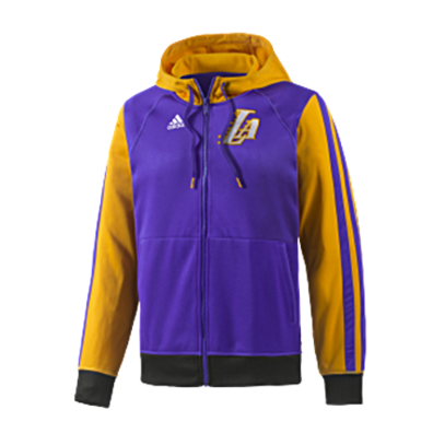 Adidas Angeles Lakers Full-Zip Hoody Men´s (amarelo/roxo)