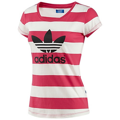 Adidas Trefoil Superstar Tee Woman´s (branco/rosado)