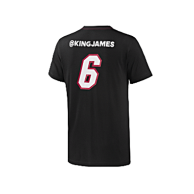 Adidas Lebron James Nº 6 GFX Twitter Tee (preto/branco)