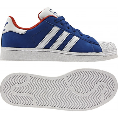 Adidas Superstar 2 Junior Shoes (azul/branco)