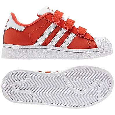 Adidas Superstar 2 CF I  (vermelho/branco)