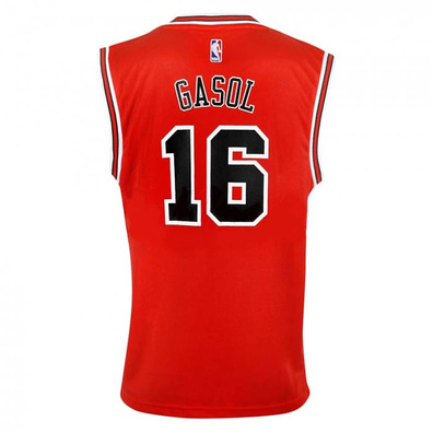 Adidas Camiseta Réplica Gasol Bulls (rojo/blanco/negro)