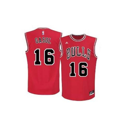 Adidas Camiseta Réplica Gasol Bulls (rojo/blanco/negro)