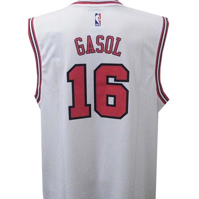 Adidas Camiseta Réplica Pau Gasol Bulls (blanco/rojo)