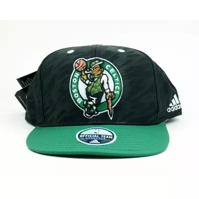 Gorra Flatbrim Boston Celtics Bordada (negro/verde/blanco)