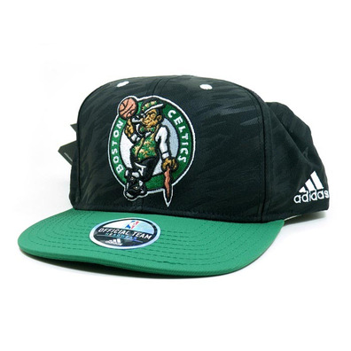 Gorra Flatbrim Boston Celtics Bordada (negro/verde/blanco)