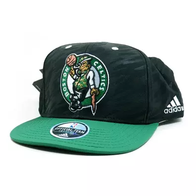 Gorra Flatbrim Boston Celtics Bordada (negro/verde/blanco)