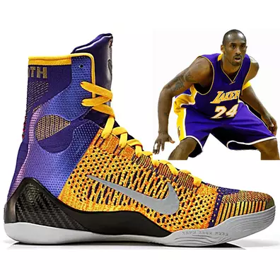 Kobe 9 Elite "Team"  (500/purple/laser orange/wolf grey)