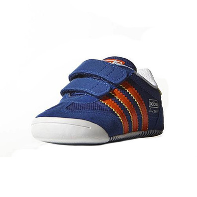 Adidas Originals Dragon Learn 2 Walk Crib (azul/naranja/blanco)