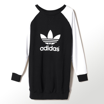 Adidas Original Sweatshirt Dress (negro/blanco)