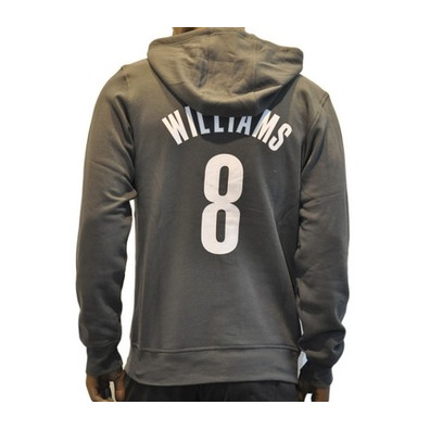 Adidas Sudadera NBA Game Time Player Brooklyn Williams Nº 8 (plomo/blanco)