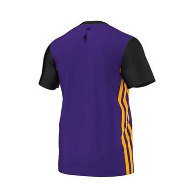 Adidas Camiseta NBA Los Angeles Lakers Summer Run (purpura/negro/amarillo)