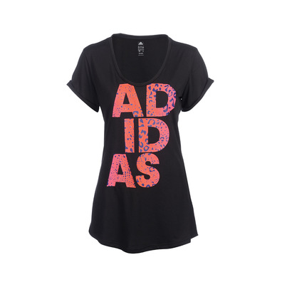 Adidas Camiseta Wild Lineage (negro/naranja/fucsia)