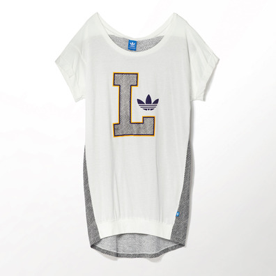 Adidas Original Mujer Vestido Lakers (blanco/gris)