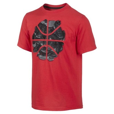 Camiseta Nike Shoe Ball (679/rojo/gris)