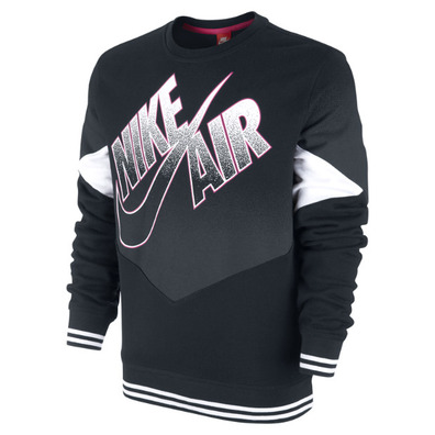 Nike Sudadera Air Pivot Crew (010/negro/blanco)