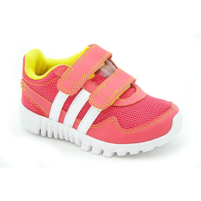 Adidas STA Fluid 2 CF Infant (Rosa/Branco/Amarelo)