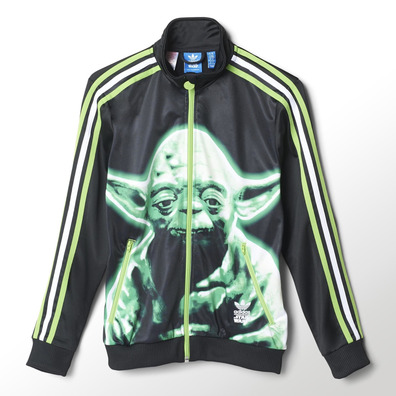 Adidas Originals Chaqueta Niño FB Star Wars Master Yoda (negro/verde)