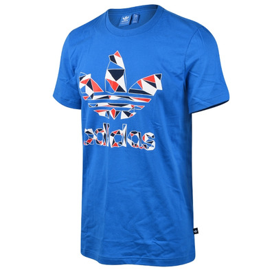 Adidas Originals Camiseta Geometric Trefoil (azul)