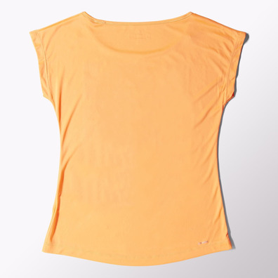 Adidas Camiseta Mujer Work Out Graphic Climalite (naraja atomico)