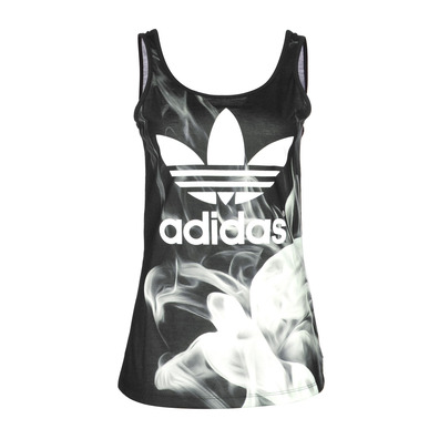 Adidas Originals Camiseta White Smoke Layr Tank Rita Ora (negro/blanco)