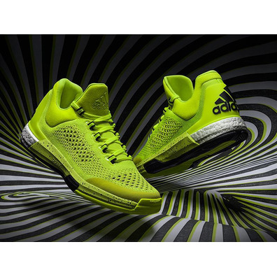 Adidas Crazy Light Boost 2015 Primeknit Low "Jeff Teague Volt" (volt/blanco/negro)