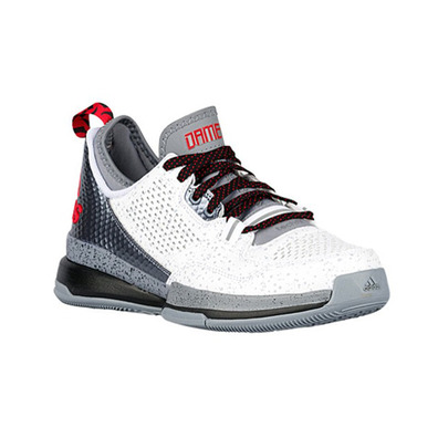 Adidas Damian Lillard "White Beach" (blanco/silver/red/black)