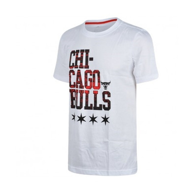 Adidas NBA Camiseta Graphic Team Chicago Bulls (blanco)