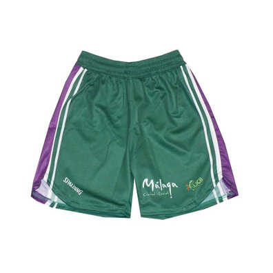 Short Unicaja Málaga ACB 1ª Equipación (verde/morado/blanco)