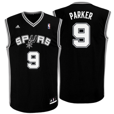 Adidas Réplica Jersey Parker Spurs (black/white)