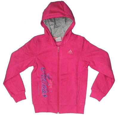 Suéter Adidas Young Girl Full Zip (rosado)