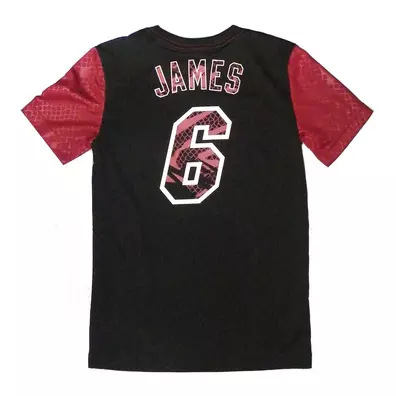 Adidas Camisa Junior Summer Run Heat James Nº 6 (preto/burdeux)