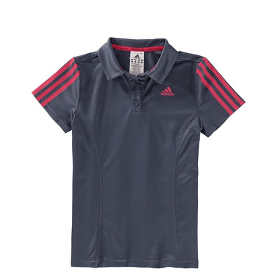 Adidas Girls Response Traditional Polo (azul/rosado)