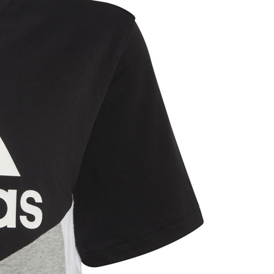 Adidas Boy´s Colorblock T-shirt "Black/Medium Grey Heather"