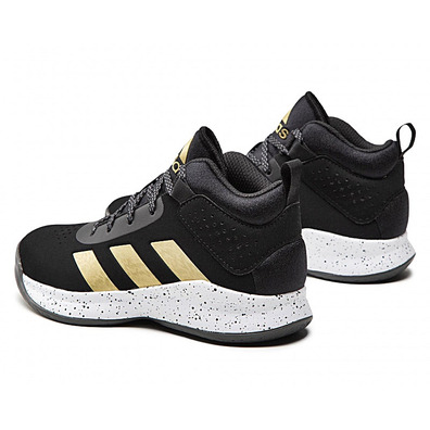 Adidas Cross Em Up 5 Kids Wide "Black Gold"