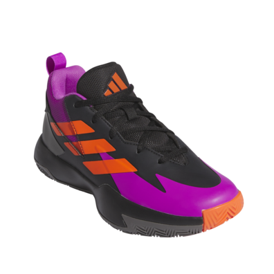 Adidas Cross Em Up Select Jr. "Core Black-Purple Burst"