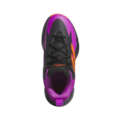 Adidas Cross Em Up Select Jr. "Core Black-Purple Burst"