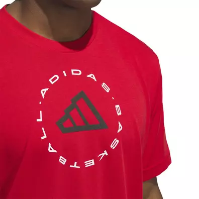 Adidas Basketball EMBLEM G T  "Red - scarlet"