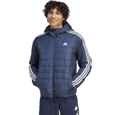 Adidas Essentials 3S  Hooded Hybrid Jacket "Blue"