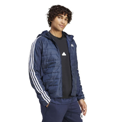 Adidas Essentials 3S  Hooded Hybrid Jacket "Blue"