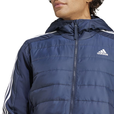 Adidas Essentials 3S  Hooded Hybrid Jacket "Blue"