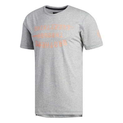 Adidas Harden Brand Slogan Tee (Medium Grey Heather)