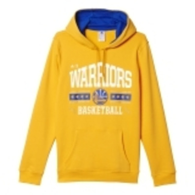 Adidas NBA Washed Pullover Hoody Golden State Warrios (Yellow/White/Blue)