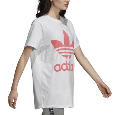 Adidas Originals Big Trefoil Oversize Tee W (White/Semiflashred)