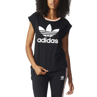 Adidas Originals Boyfriend Roll UP Tee "Parisian Fashion" (multicolor)