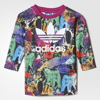 Adidas Originals Conjunto Bebé Animal (multicolor/strong pink/white)